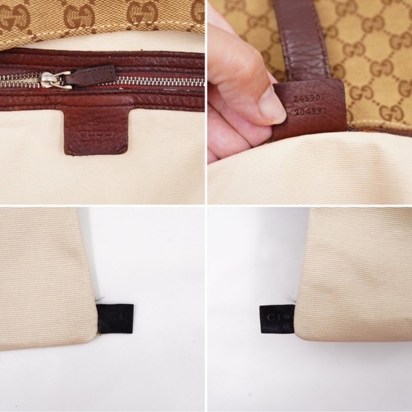 Fall🍂Gucci Jackie Hobo Two Way Tassel bag Gucci shoulder Bag Gg canvas tote - Picture 5 of 17